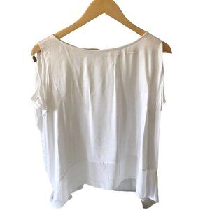 ALICE + OLIVIA White Cut-out Top